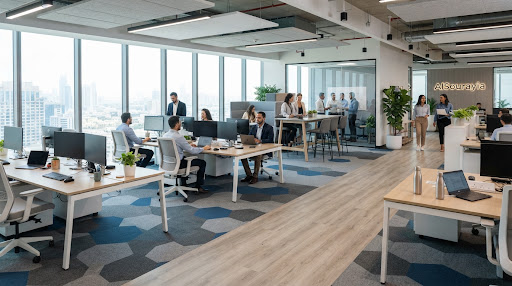 Open work areas