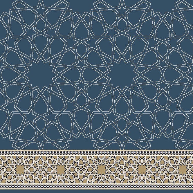 سجاد مساجد الملتزم — ازرق