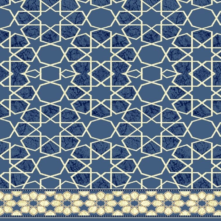 سجاد مساجد سبأ — ازرق