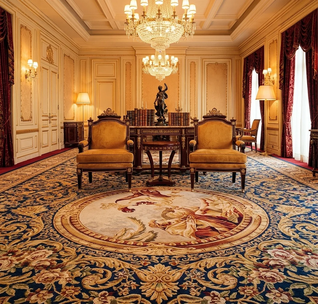 Custom luxury carpet application